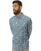 Obey The Dharma Buttondown in Indigo - Lyst