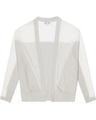 Reiss Klien Sheer Contrast Cardigan - Lyst