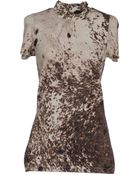 Roberto Cavalli Short Sleeve Sweaters - Lyst