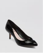 Vince Camuto Pointed Toe Pumps Goldie Low Heel - Lyst