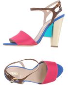 Fendi High-Heeled Sandals - Lyst
