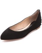 McQ by Alexander McQueen Studded Suede Flats - Lyst
