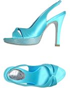 Rene Caovilla Platform Sandals - Lyst