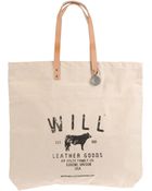 Will Leather Goods Large Fabric Bag - Lyst