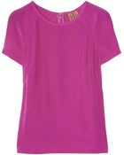Tory Burch Alexandra Silkcrepe Top - Lyst