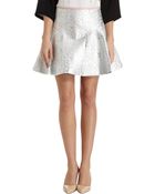 Antipodium Metallic Swing Mini Skirt - Lyst