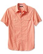 Banana Republic Slimfit Shortsleeve Utility Shirt - Lyst