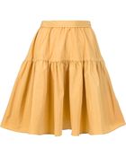 Carven Ruffled Aline Skirt - Lyst