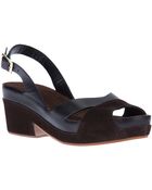 Roberto Del Carlo Slingback Wedge Sandal - Lyst