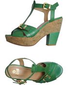 Enrico Fantini Platform Sandals - Lyst