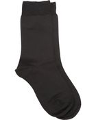 Maria La Rosa Plain Midcalf Sock - Lyst