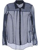 Theyskens' Theory Long Sleeve Shirts - Lyst
