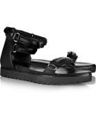 Alexander Wang Raquel Zipdetailed Leather Sandals - Lyst
