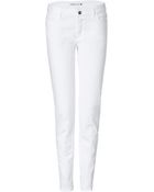 Chloé White Cotton Jeans - Lyst