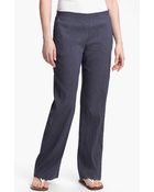 Eileen Fisher Straight Leg Trousers - Lyst