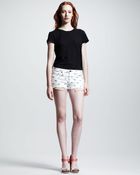 Rag & Bone Mila Motor Cycle Print Shorts - Lyst