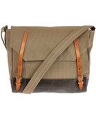Ally Capellino Khaki Danny Waxed Canvas Satchel - Lyst