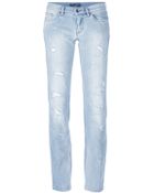 Dolce & Gabbana Slim Fit Distressed Jeans - Lyst