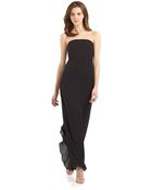 Halston Heritage Silk Chiffon Strapless Gown - Lyst