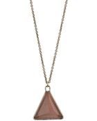 Topshop Reverse Triangle Necklace - Lyst