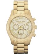 Michael Kors Mens Gold Chronograph Watch - Lyst