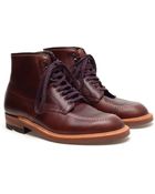Alden Indy Leather Brogue Boots - Lyst