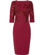 Antonio Berardi Embellished Crepe Dress - Lyst