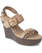 Burberry Brookland Wedge Sandals - Lyst