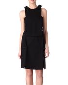 Christopher Kane Front Split Wool Dress - Lyst