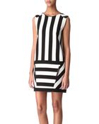 Maje Curd Striped Dress - Lyst