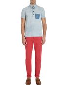 Band of Outsiders Denim Short Sleeve Shirt - Lyst