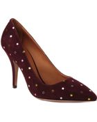 Isabel Marant Anaid Embellished Suede Courts - Lyst