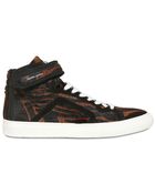 Pierre Hardy Tiger Ponyhair High Top Sneakers - Lyst