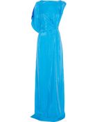 Roksanda Ilincic Misora Asymmetric Brushedtwill Gown - Lyst