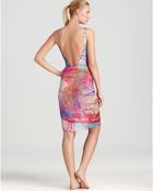 Gottex Tropical Paint Surplice One Piece Swimsuit - Lyst