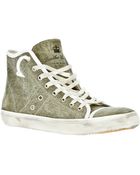 Leather Crown Hitop Trainer - Lyst