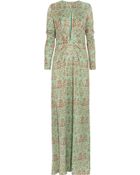 Issa Printed Silk-Jersey Maxi Dress - Lyst