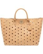 Mulberry Oversized Cut Out Flower Tote - Lyst
