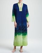 Oscar de la Renta Jungle Impressions Silky Caftan - Lyst
