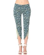 Free People Printed Pant in Navy Combo - Lyst