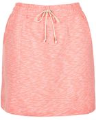 Topshop Fluro Drawcord Skirt - Lyst
