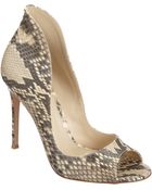 Gianvito Rossi Python High Back Pump - Lyst