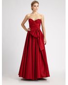 Notte By Marchesa Silk Taffeta Gown - Lyst