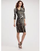 Roberto Cavalli Animal Print Dress - Lyst