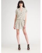 Alice + Olivia Polka Dot Silk Dress - Lyst