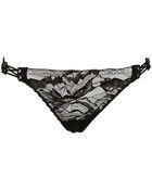 La Perla Techno Lace and Mesh Thong - Lyst