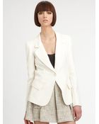 L'Agence Notched Collar Blazer - Lyst