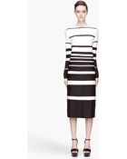 Marc Jacobs Black and Ivory Pieced Silk Tshirt Dress - Lyst
