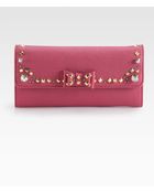 Miu Miu Madras Borchie Embellished Wallet - Lyst
