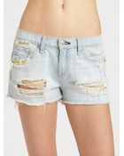 Rag & Bone Cutoff Denim Shorts - Lyst